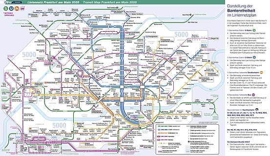 Line network map night