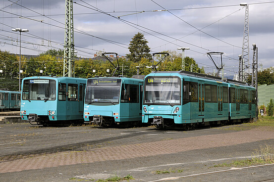 Verschiedene Stadtbahnwagen-Typen U3_U4_U5