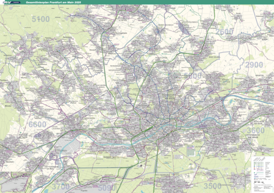 Gesamtlinienplan Frankfurt 2025